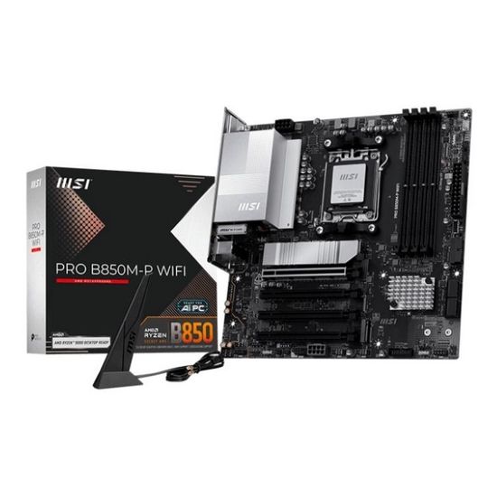 Obrázek MSI MB Sc AM5 PRO B850M- P WIFI, AMD B850, 4xDDR5, 1xDP, 1xHDMI, mATX