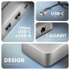 Obrázek AXAGON HMC- CUB83 x 2, USB 10Gbps hub, 2x USB- A, USB- C, HDMI & DP 4k/ 144 Hz, RJ- 45 GLAN, PD 100 W, kabel USB- C 15cm