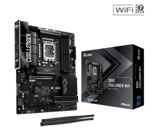 Obrázek ASRock MB Sc LGA1851 B860 Challenger WiFi, Intel B860, 4xDDR5, 1xHDMI, WiFi, ATX