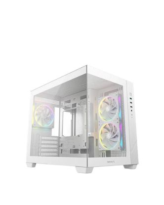 Obrázek DEEPCOOL Case CG330 3F, mATX, Průhledná bočnice, 3x120mm ARGB Fan, bílá