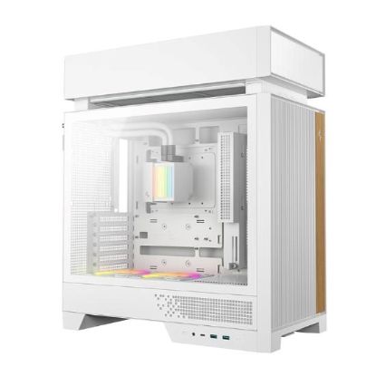 Obrázek DEEPCOOL Case CL6600 WH, ATX, Průhledná bočnice, vodní chlazení, bílá