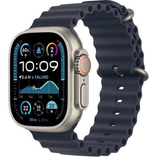 Obrázek Apple Watch Ultra 2 (2024) GPS + Cellular 49mm Natural Titanium Case with Navy Ocean Band