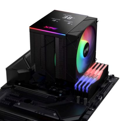 Obrázek ADATA XPG Chladič CPU MAESTRO PLUS 62DA, 2 x 120 mm, ARGB, LGA 1851, AM5, černá