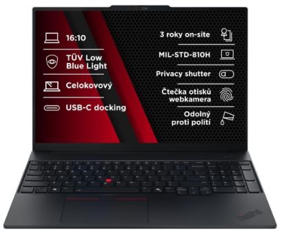 Obrázek LENOVO NTB ThinkPad E16 AMD G3 - Ryzen5 220, 16 GB, 512SSD, bezOS
