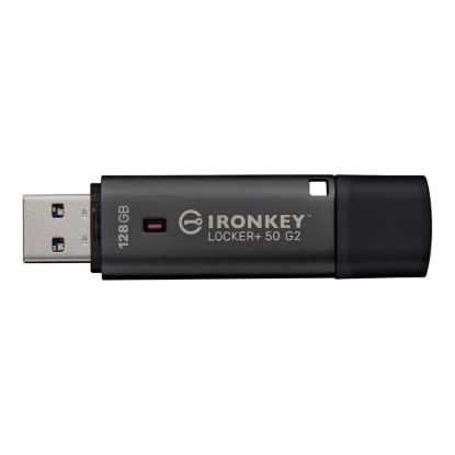 Obrázek Kingston Flash Disk 128 GB IronKey Locker Plus 50 G2, FIPS 197, AES- 256