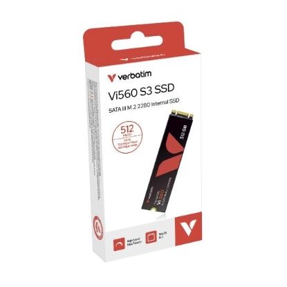 Obrázek VERBATIM SSD Vi560 S3 M.2 512 GB SATA III, W 520/ R 480MB/ s