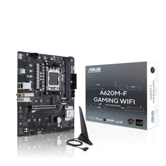 Obrázek ASUS MB Sc AM5 A620M- F GAMING WIFI, AMD A620, 2xDDR5, 1xHDMI, mATX