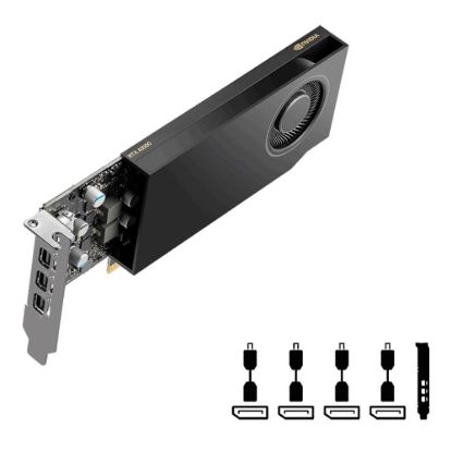 Obrázek PNY VGA NVIDIA RTX A1000 8G, 8G GDDR6, 4xmDP