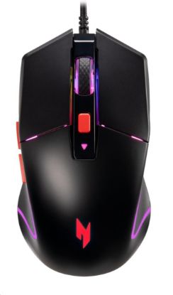 Obrázek ACER drátová myš Nitro Gaming Mouse 100 (NMW100), 7200dpi, 6 tlačítek, 125 Hz, 60 IPS, RGB, USB- A, Černá