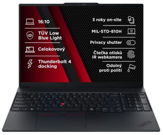 Obrázek LENOVO NTB ThinkPad E16 G3 - Ultra7 258V, 16" WUXGA 120 Hz, 32 GB, 1 TBSSD, IRcam, W11P