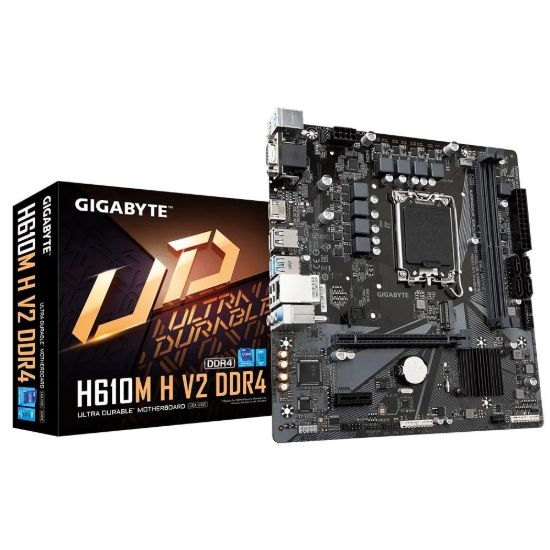 Obrázek GIGABYTE MB Sc LGA1700 H610M K V2, Intel H610, 2xDDR5, DP, HDMI, mATX
