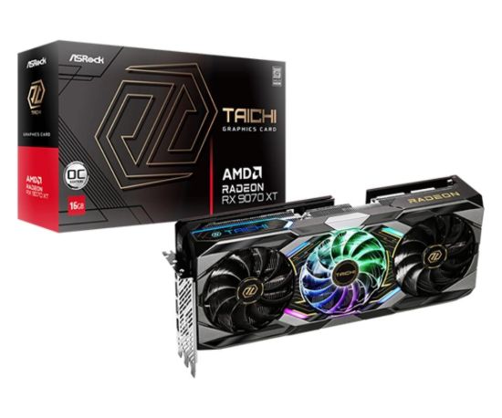 Obrázek ASRock VGA AMD Radeon RX 9070 XT Taichi 16GB OC, RX 9070 XT, 16GB GDDR6, 3xDP, 1xHDMI