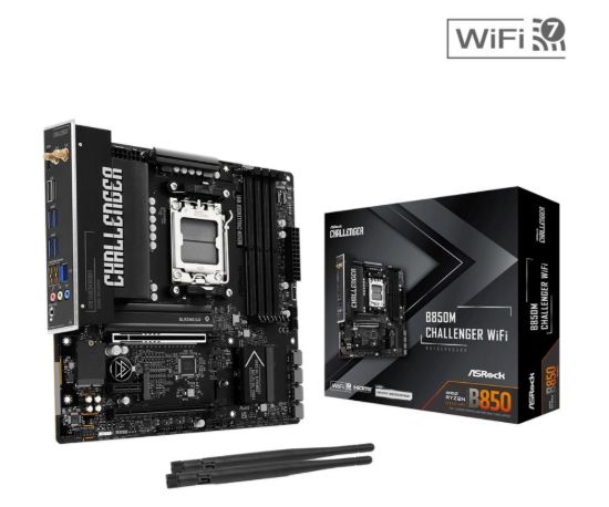 Obrázek ASRock MB Sc AM5 B850M Challenger WiFi, AMD B850, 4xDDR5, 1xHDMI, WiFi, mATX