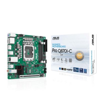 Obrázek ASUS MB Sc LGA1851 PRO Q870I- C- CSM, Intel Q870, 4xDDR5, 2xDP, 1xHDMI, Mini- ITX