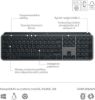 Obrázek Logitech MX Keys S - GRAPHITE - CZE-SKY - BT - INTNL