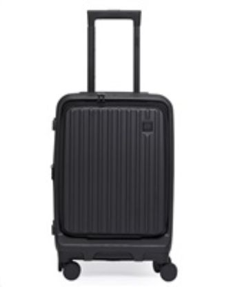 Obrázek ACER Barcelona luggage 20", černý, pevný cestovní kufr, materiál: 100% recyklovaný PET, TSA kombinační zámek