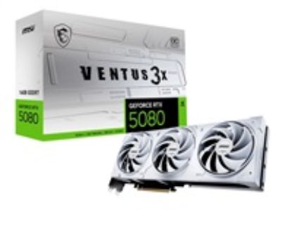 Obrázek MSI VGA NVIDIA GeForce RTX 5080 16G VENTUS 3X OC WHITE, RTX 5080, 16 GB GDDR7, 3xDP, 1xHDMI