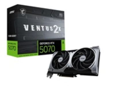 Obrázek MSI VGA NVIDIA GeForce RTX 5070 12G VENTUS 2X OC, RTX 5070, 12 GB GDDR7, 3xDP, 1xHDMI