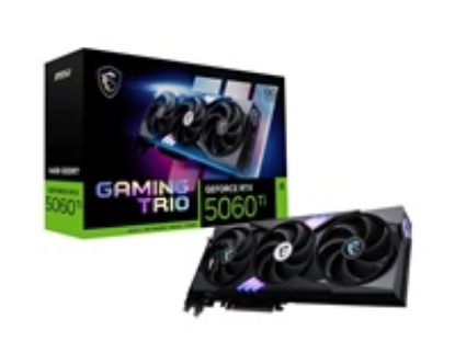 Obrázek MSI VGA NVIDIA GeForce RTX 5060 Ti 16G GAMING TRIO OC, RTX 5060 Ti, 16 GB GDDR7, 3xDP, 1xHDMI