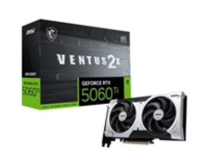 Obrázek MSI VGA NVIDIA GeForce RTX 5060 Ti 8G VENTUS 2X OC PLUS, RTX 5060 Ti, 8 GB GDDR7, 3xDP, 1xHDMI