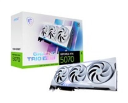Obrázek MSI VGA NVIDIA GeForce RTX 5070 12G GAMING TRIO OC WHITE , RTX 5070, 12 GB GDDR7, 3xDP, 1xHDMI
