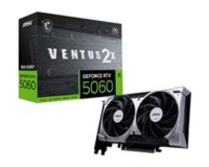 Obrázek MSI VGA NVIDIA GeForce RTX 5060 8G VENTUS 2X OC, RTX 5060, 8 GB GDDR7, 3xDP, 1xHDMI