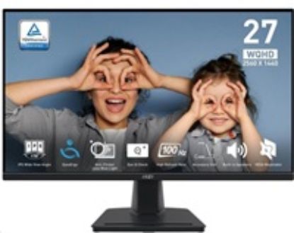Obrázek MSI LCD PRO MP275Q, 27" 2560 x 1440, IPS, 100 Hz, 4 ms, VESA 100 x 100mm, N/ A, Black