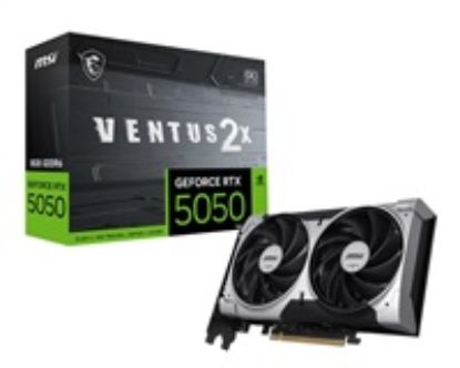 Obrázek MSI VGA NVIDIA GeForce RTX 5050 8G VENTUS 2X OC, RTX 5050, 8 GB GDDR6, 3xDP, 1xHDMI