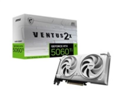 Obrázek MSI VGA NVIDIA GeForce RTX 5060 Ti 16G VENTUS 2X OC WHITE PLUS, RTX 5060 Ti, 16 GB GDDR7, 3xDP, 1xHDMI
