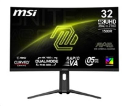 Obrázek MSI LCD MAG 321CUPDF, 31.5", 3840 x 2160, Rapid VA, 160 Hz, 0, 5 ms, VESA 100 x 100, Black