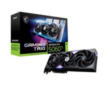 Obrázek MSI VGA NVIDIA GeForceRTX 5060 Ti 8G GAMING TRIO OC, RTX 5060 Ti, 8 GB GDDR7, 3xDP, 1xHDMI