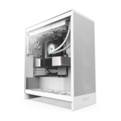 Obrázek NZXT skříň H7 Flow edition / ATX / 3x 120 mm fan / USB- C / 2x USB / prosklená bočnice / mesh panel / bílá