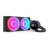 Obrázek NZXT vodní chladič Kraken 280 ELITE RGB / 2 x 140mm RGB fan / 4- pin PWM / LCD disp. / 6 let