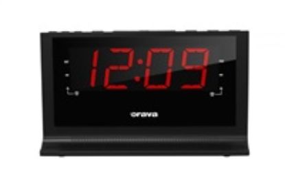Obrázek Orava RBD- 612 radiobudík, LED displej, FM rádio, záložní napájení, SNOOZE, SLEEP, buzení rádiem, černá