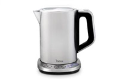 Obrázek ORAVA Delux rychlovarná konvice, 2200 W, 1.7 l, regulace teploty, automatické vypnutí, nerez