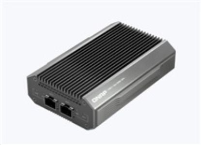 Obrázek QNAP QNA- UC10G2SF adaptér USB- C/ Thunderbolt 4 na 2x SFP+ (2xSFP+, 1xUSB- C4/ TB4, fanless)