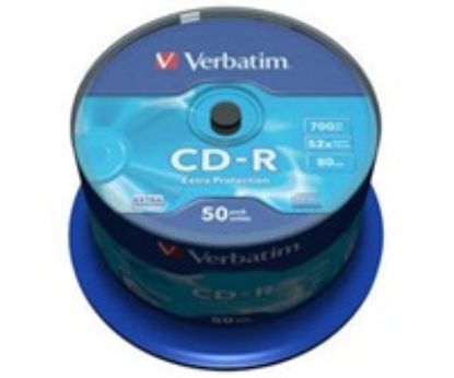 Obrázek VERBATIM CD- R(50- Pack)Spindle/ Extra Protection/ DL/ 52x/ 700MB