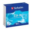 Obrázek VERBATIM CD- R(10- Pack)Slim/ ExtraProtection/ DL/ 52x/ 700MB