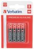 Obrázek VERBATIM Alkalické baterie AAA, 4 PACK , LR3
