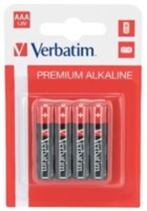 Obrázek VERBATIM Alkalické baterie AAA, 4 PACK , LR3