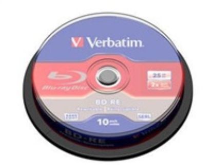 Obrázek VERBATIM BD- RE SL(10- pack)Blu- Ray/ spindle/ 2x/ 25 GB