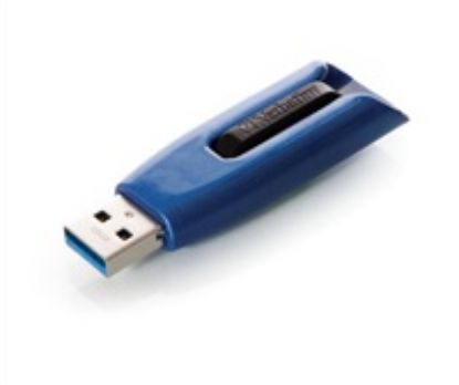 Obrázek VERBATIM Flash Disk 128 GB V3 MAX, USB 3.0, modrá