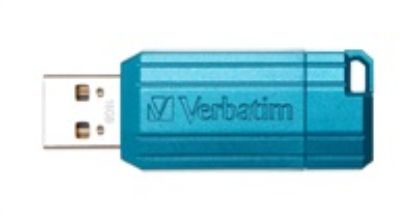 Obrázek VERBATIM Flash Disk 16 GB Hi- Speed Store 'n' Go, Pinstripe, USB 2.0, Caribbean modrá