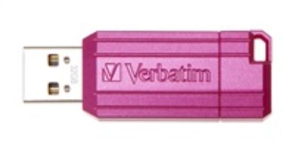 Obrázek VERBATIM Flash Disk 32 GB Hi- Speed Store 'n' Go, Pinstripe, USB 2.0, Hot růžová