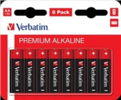 Obrázek VERBATIM Alkalické baterie AA, 8 PACK , LR6