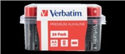 Obrázek VERBATIM Alkalická Baterie AA 24 Pack / LR6
