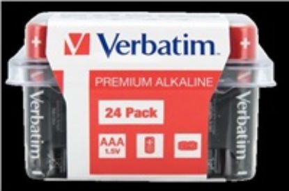 Obrázek VERBATIM Alkalická Baterie AAA 24 Pack / LR03