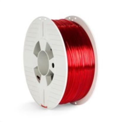 Obrázek VERBATIM 3D Printer Filament PET- G 1.75mm, 327m, 1kg red transparent