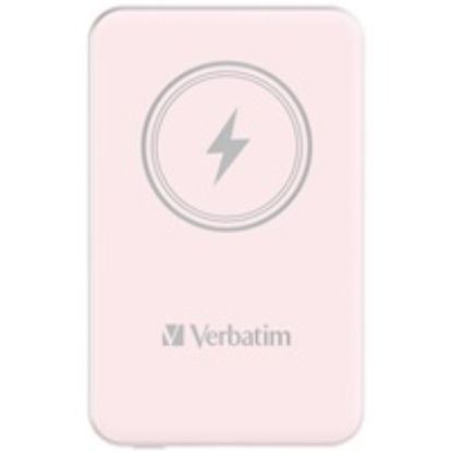 Obrázek VERBATIM Powerbanka Charge 'n' Go, Magnetická, 5000 mAh, USB- C, Růžová