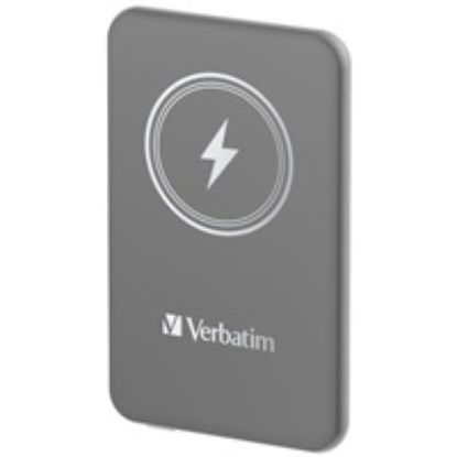 Obrázek VERBATIM Powerbanka Charge 'n' Go, Magnetická, 5000 mAh, USB- C, Šedá